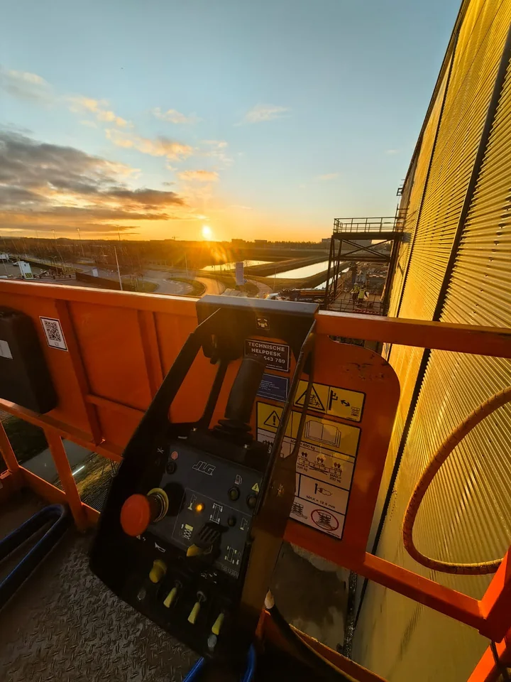 Construction machinery at a work site